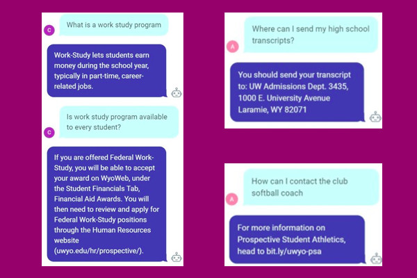Higher Ed Texting Chatbot